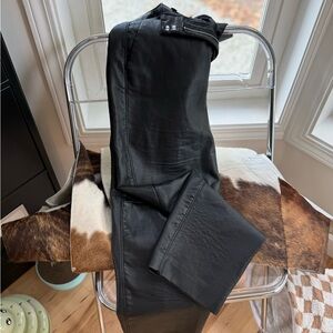 Babaton black Faux Leather dress Pants